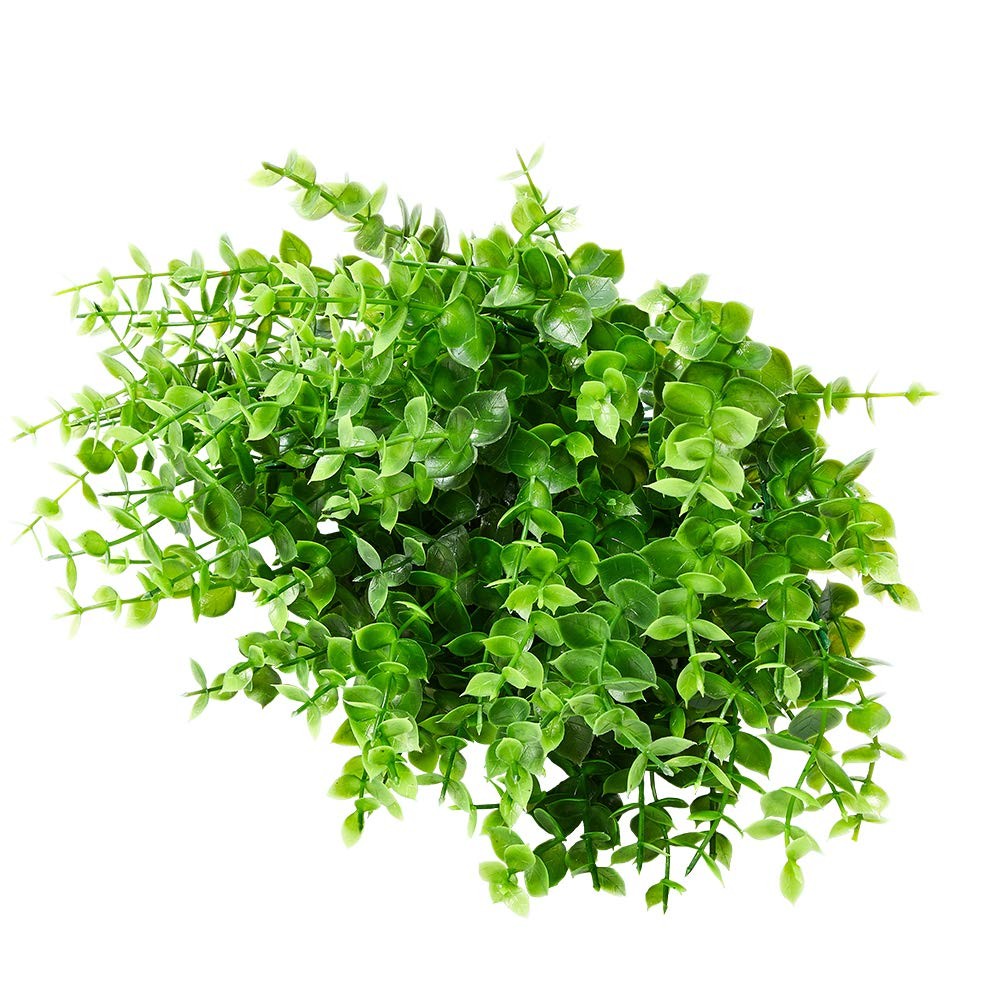 ArtBloom 8 Bundles Outdoor Artificial Boxwood UV Resistant Fake Stems Plants,…
