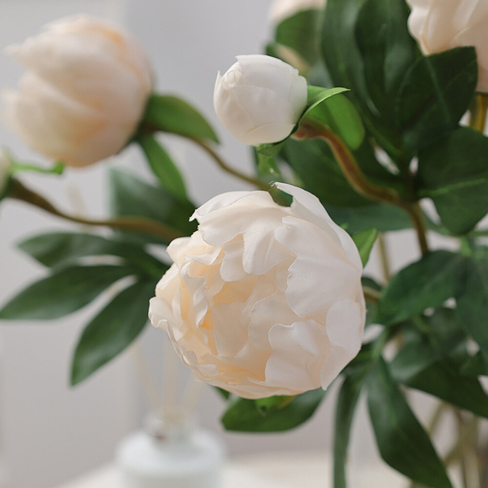 1Pc Artificial Peony Flower Bouquet Wedding Home Table Decor Arrange Fake Plant