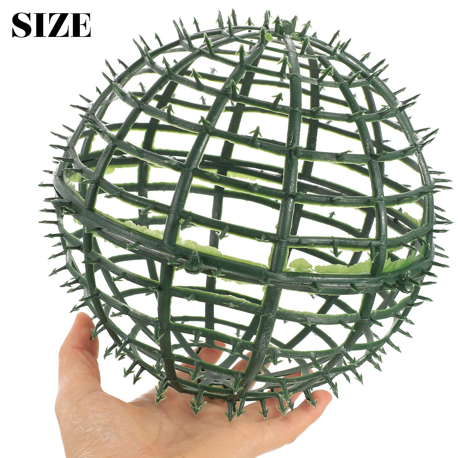 Artificial Plant Topiary Ball Support Rack 6-Pack Plastic Faux Greenery Flowe…