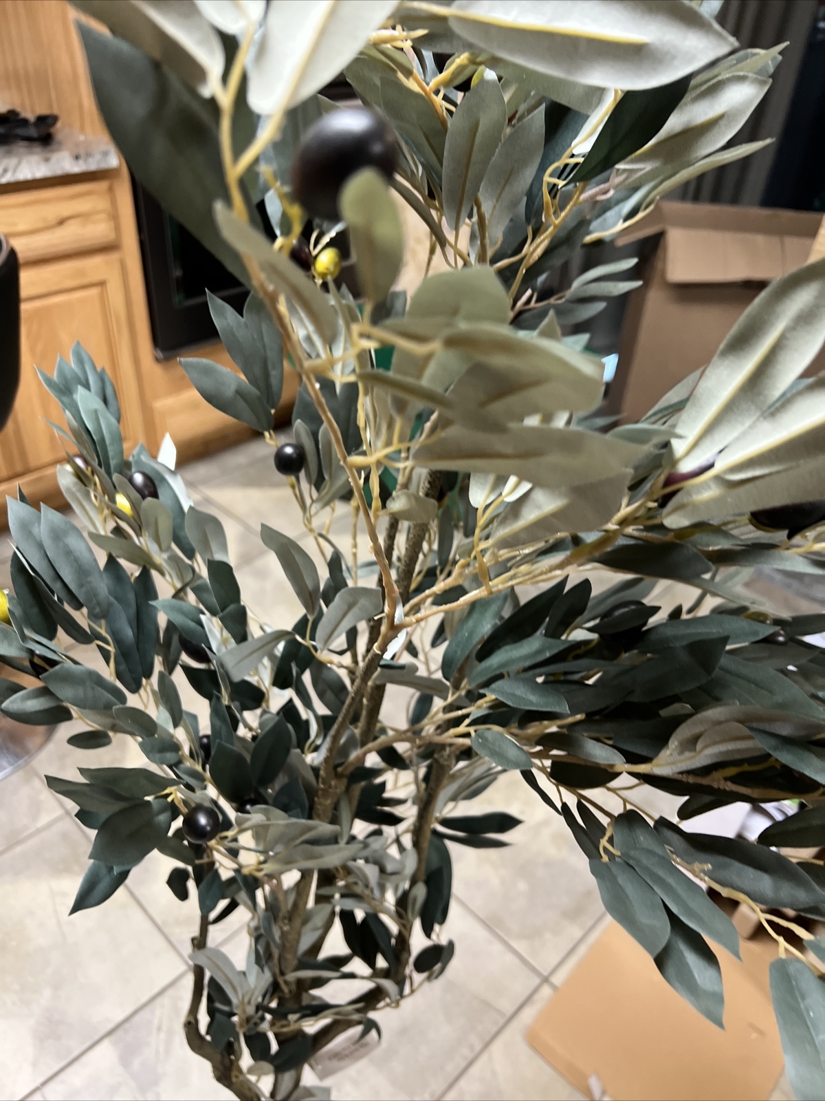 Olive Topiary Artificial Tree 5’ Home Garden Decor Valerie Parr Hill New