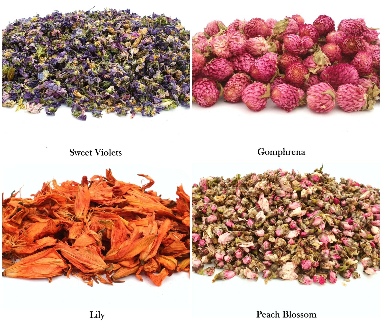Edible Dried Flowers & Petals 62+ Types! Tea Cooking Gin Tonic Coctail Garnishes