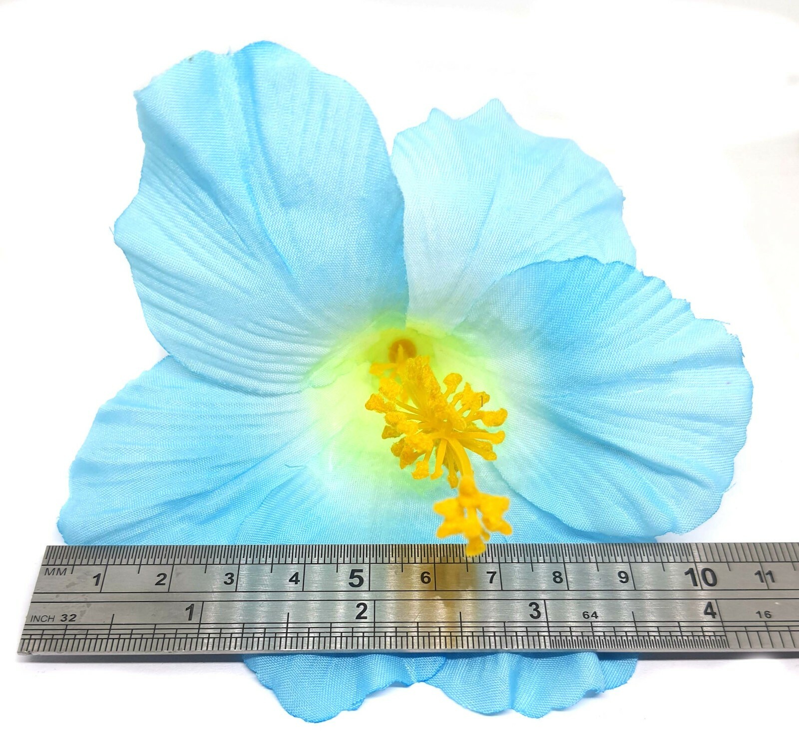 10pcs hawaii hibiscus flower artificial flower head size 4.5 inches mix colors