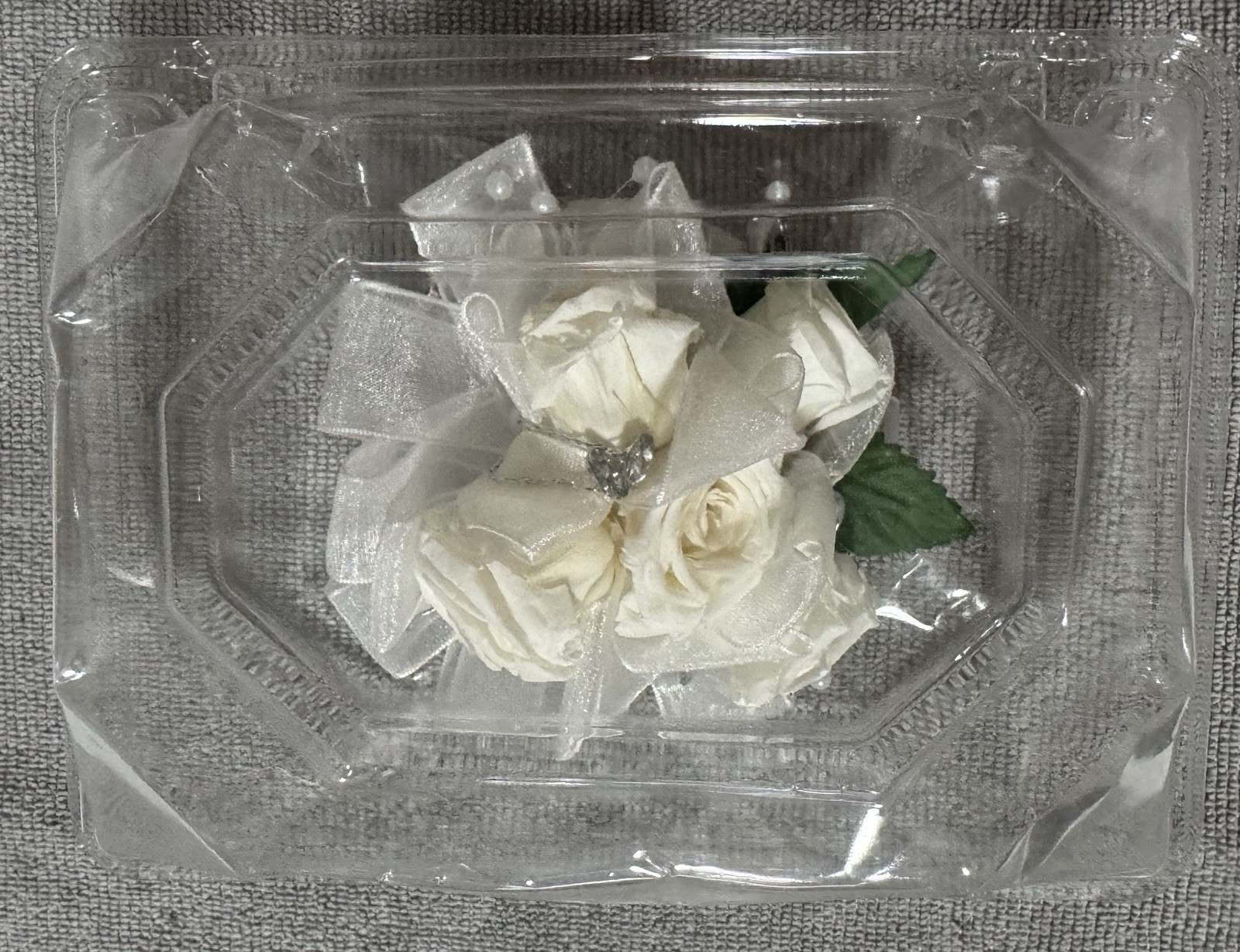 Verdissimo’s Corsage -Wristlet: Prom Bride Bridesmaid | 5 Preserved Baby Roses!
