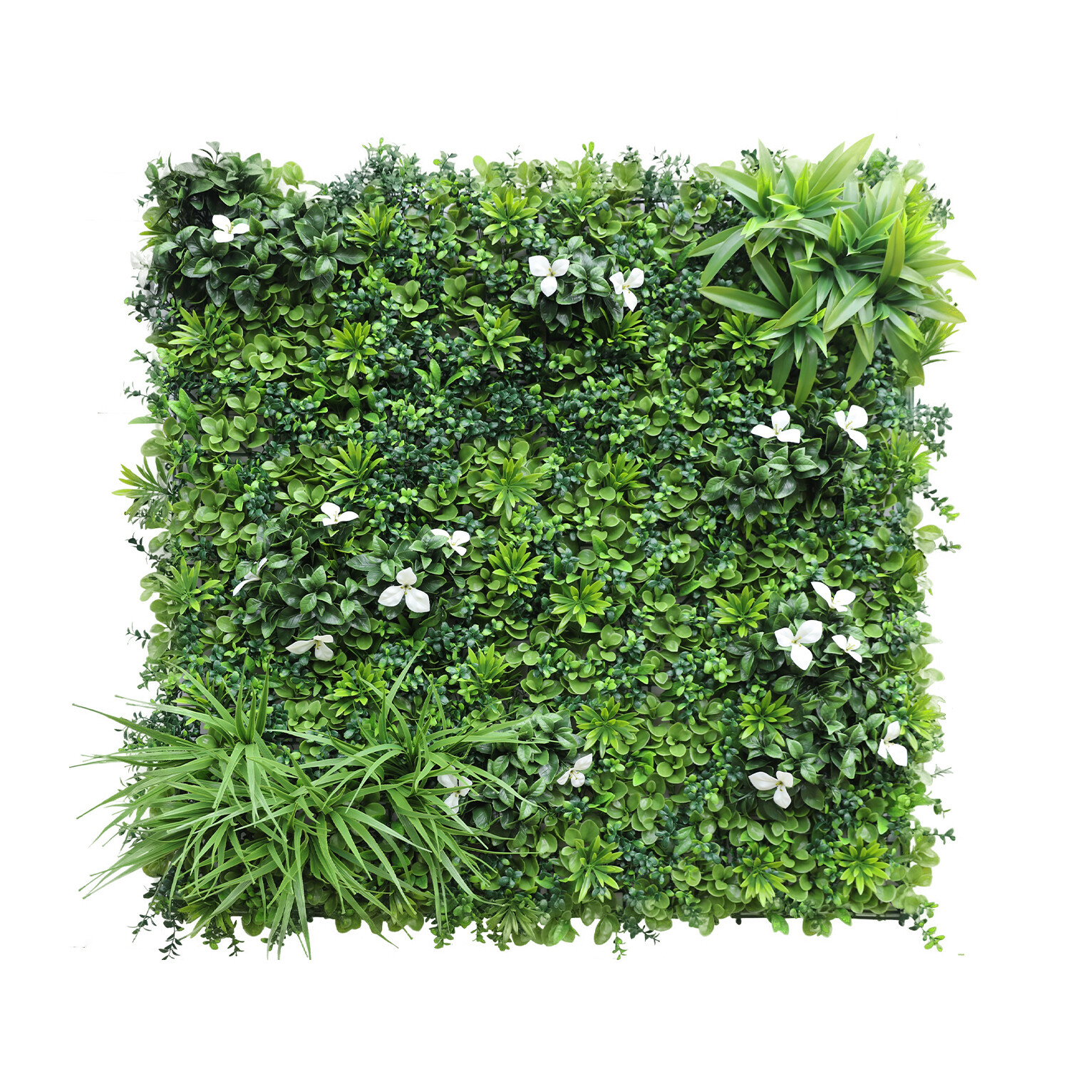 40 Inch 3D Artificial Boxwood Wall Hedge Mat Panels Outdoor Grass Fence Style#2