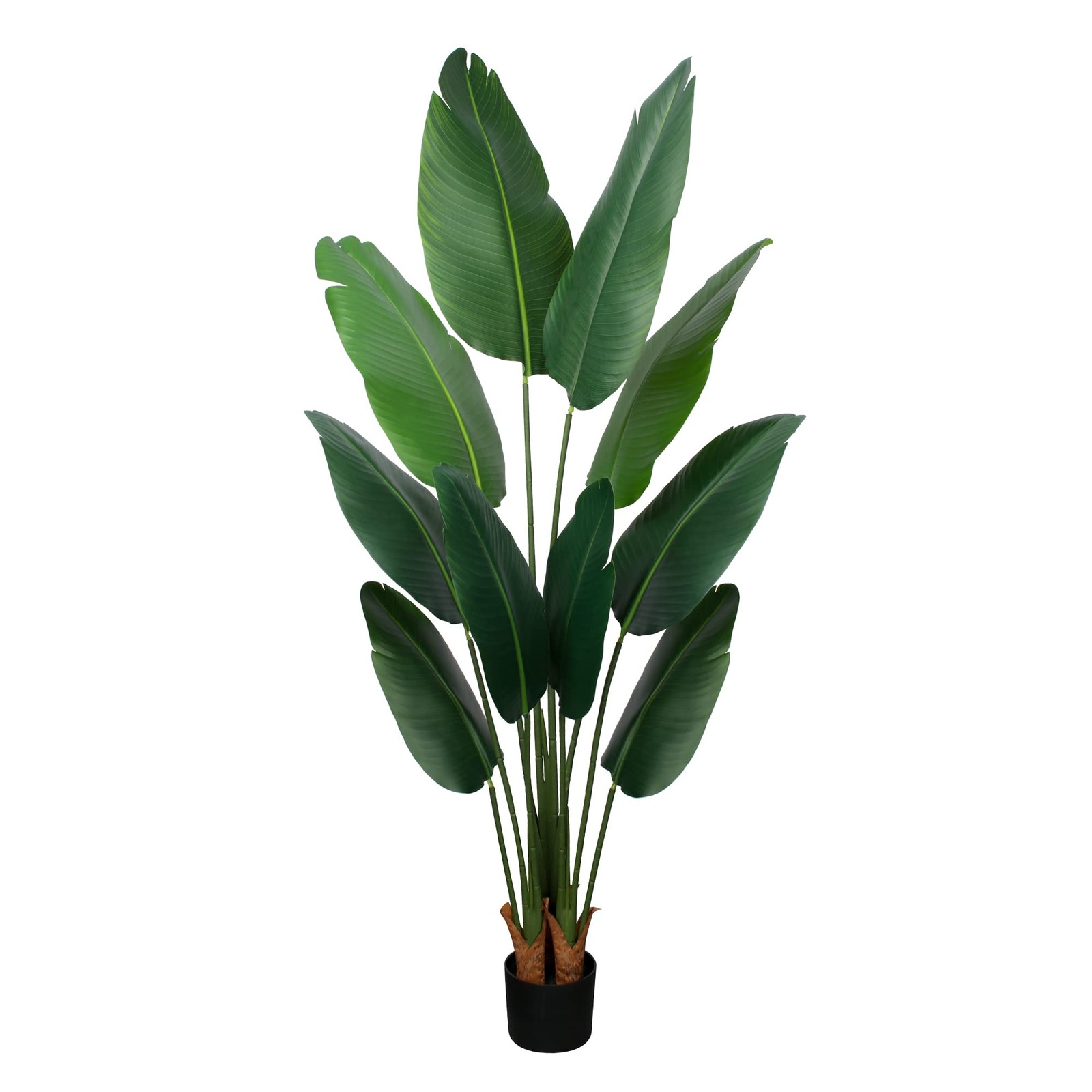 Yepdin Artificial Bird of Paradise Plant 5 Ft Tall Fake Banana 5ft, Green