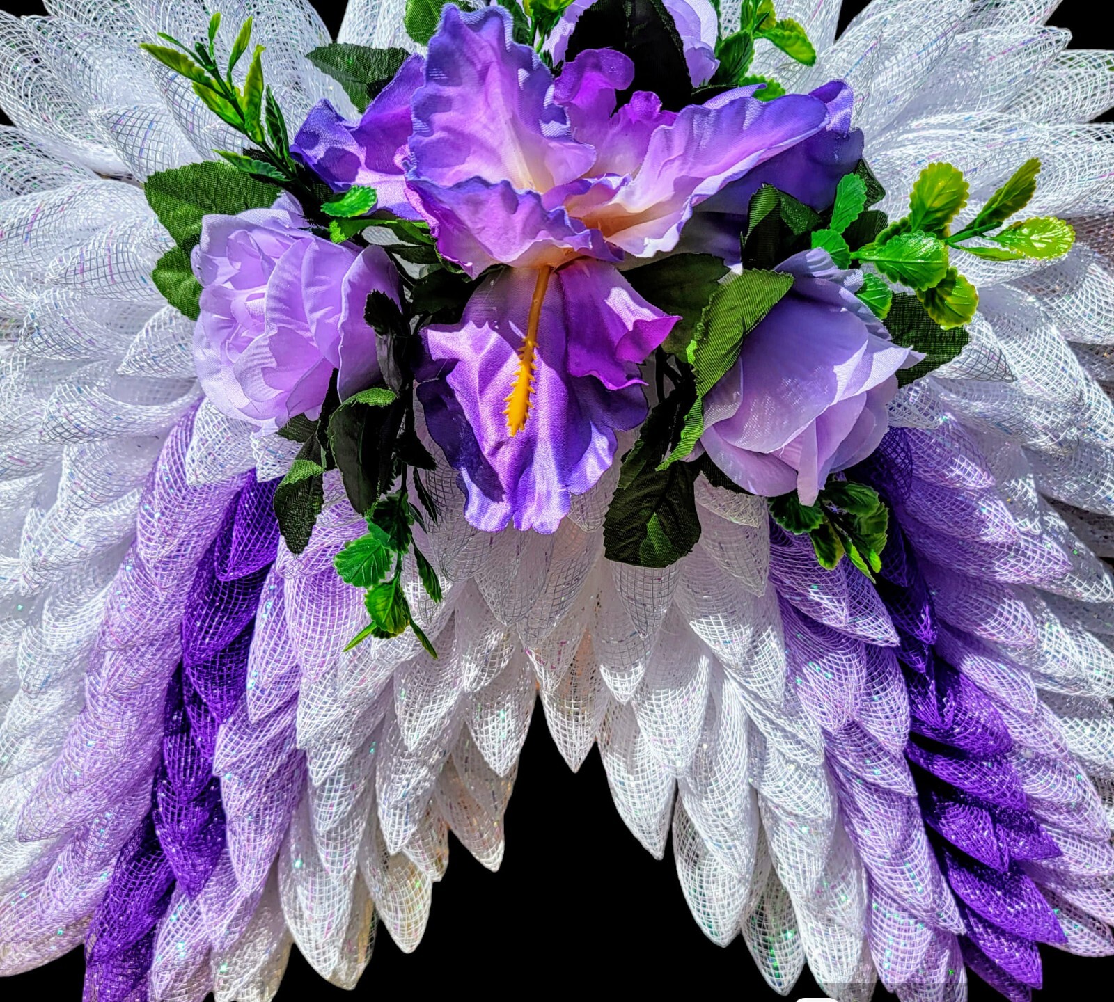 wreaths for front door, angel wings, choose your color, funeral wreath, wreath