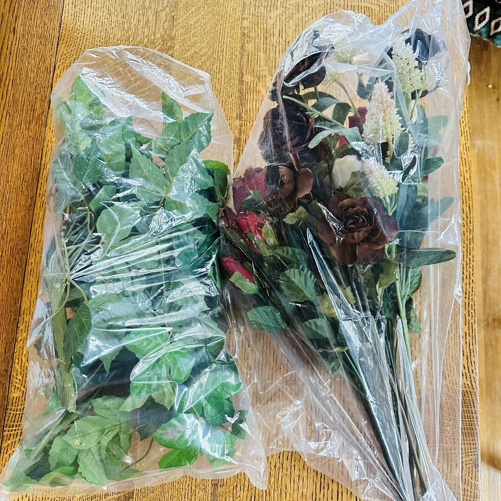 2 Artificial Rose Flower Bouquets Decorations Home Decor Wedding Summer Cemetery