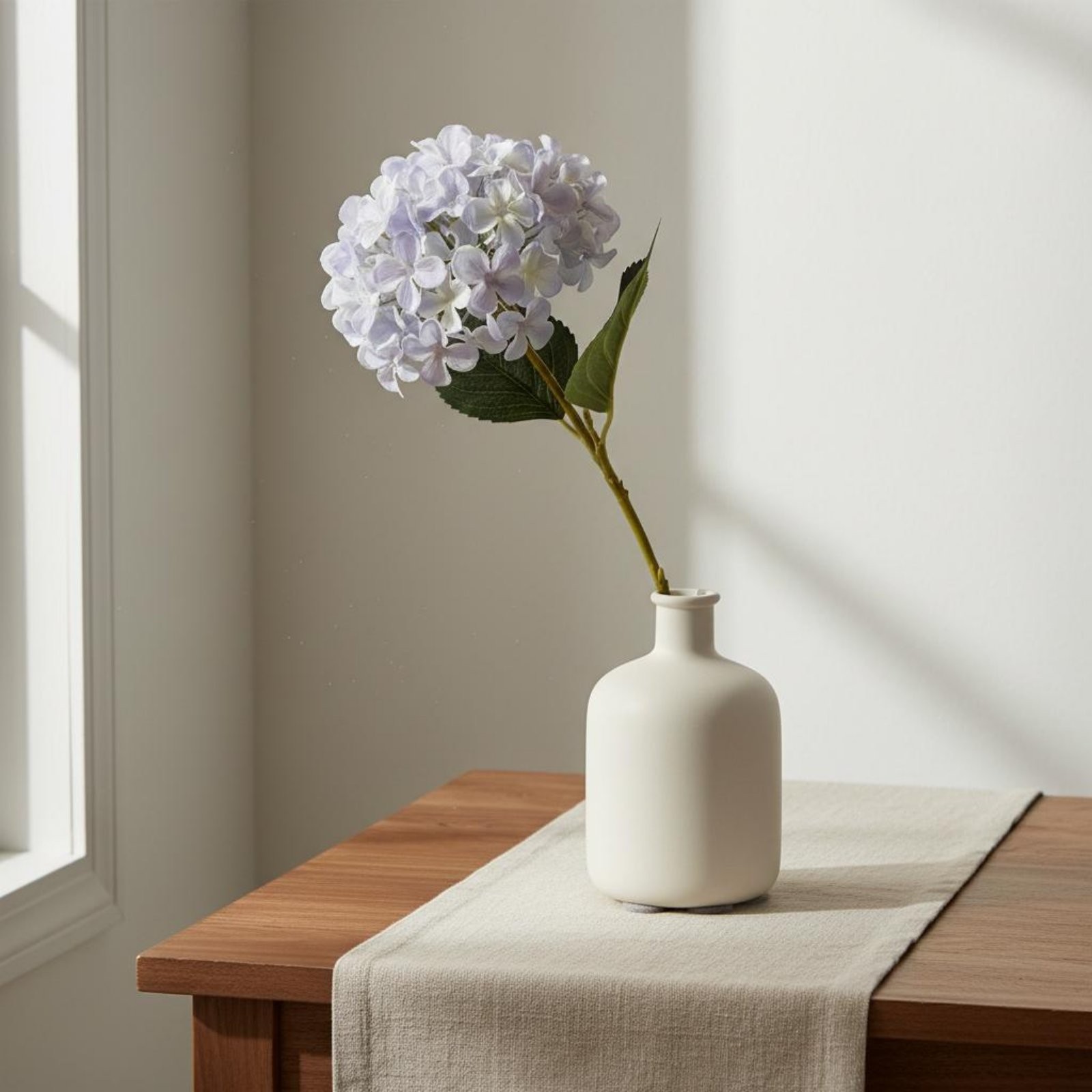 Artificial Hydrangea Arrangement Lifelike Silk Flower Arrangement Easy To