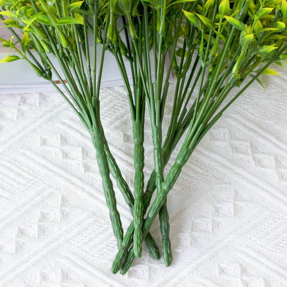 8Pcs Artificial Lavender Flowers Fake Outdoor Plants UV Resistant Faux Shrubs
