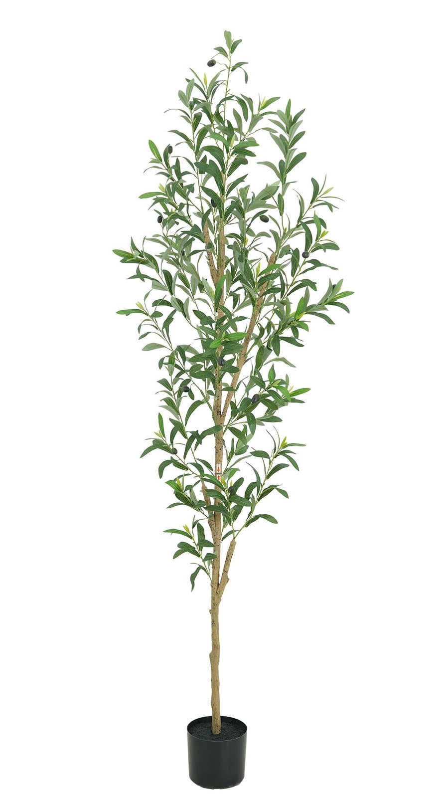 6FT Artificial Olive Tree, Realistic Faux Tree with Leaves and Fruits for Ind…