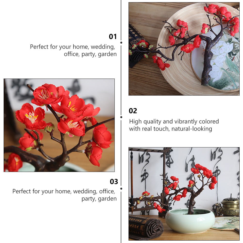 Decorative Flowers Fake Real Looking Chinese Winter Sweet Wedding Bouquet