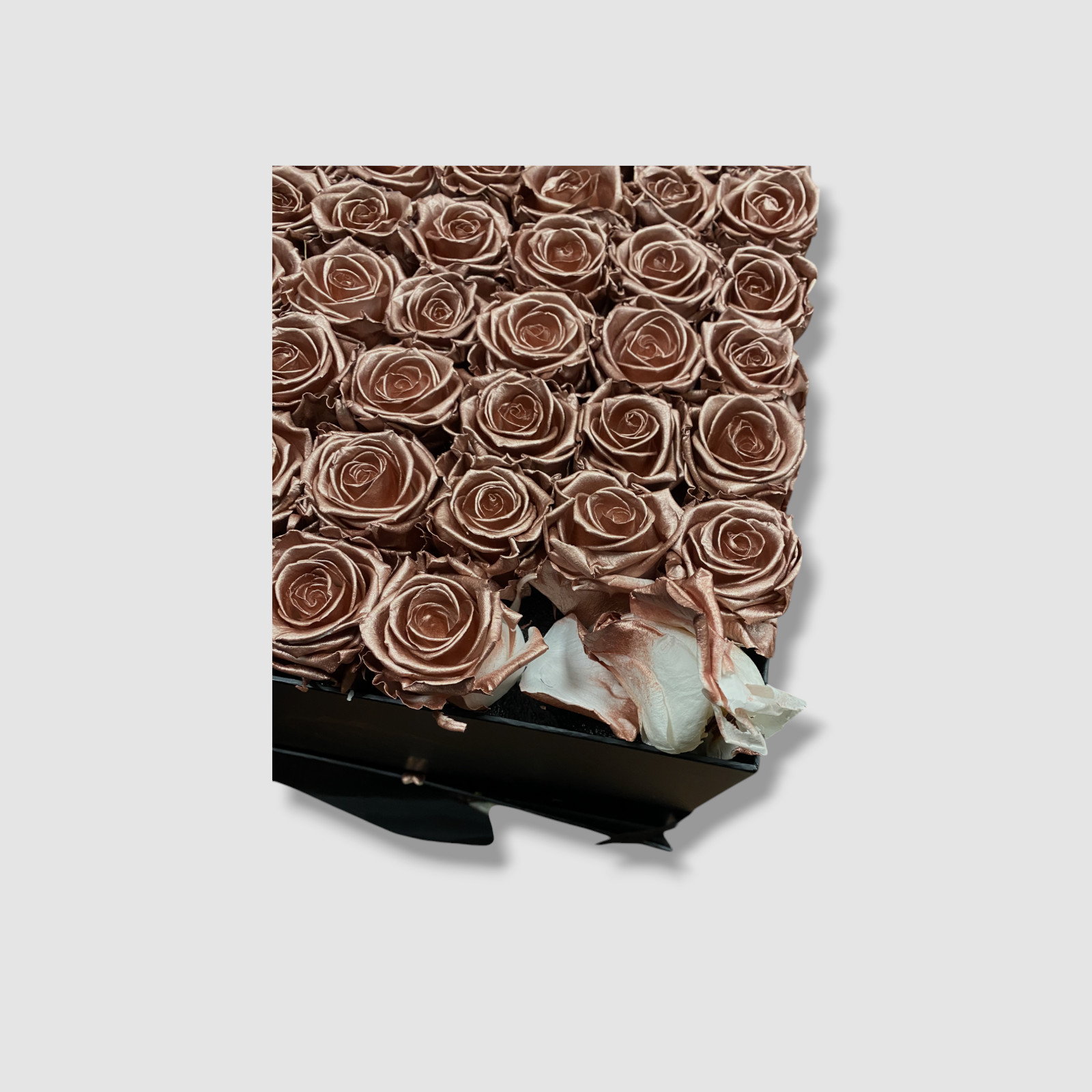 Venus ET Fleur Rose Gold Classic Large Square Rose Box