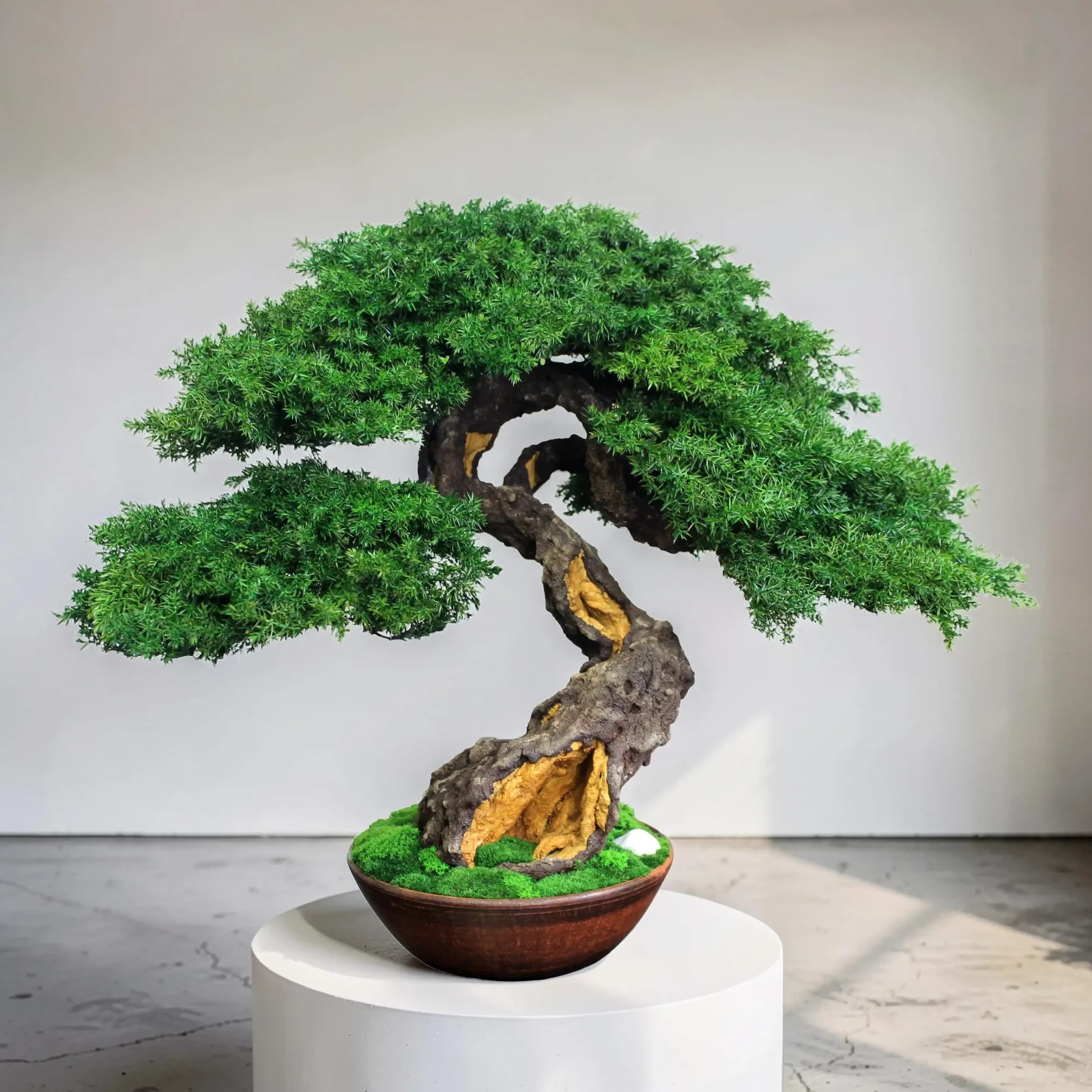 Exclusive Preserved Juniper Bonsai – Interior Art Sculpture. 37 cm / 14,6″