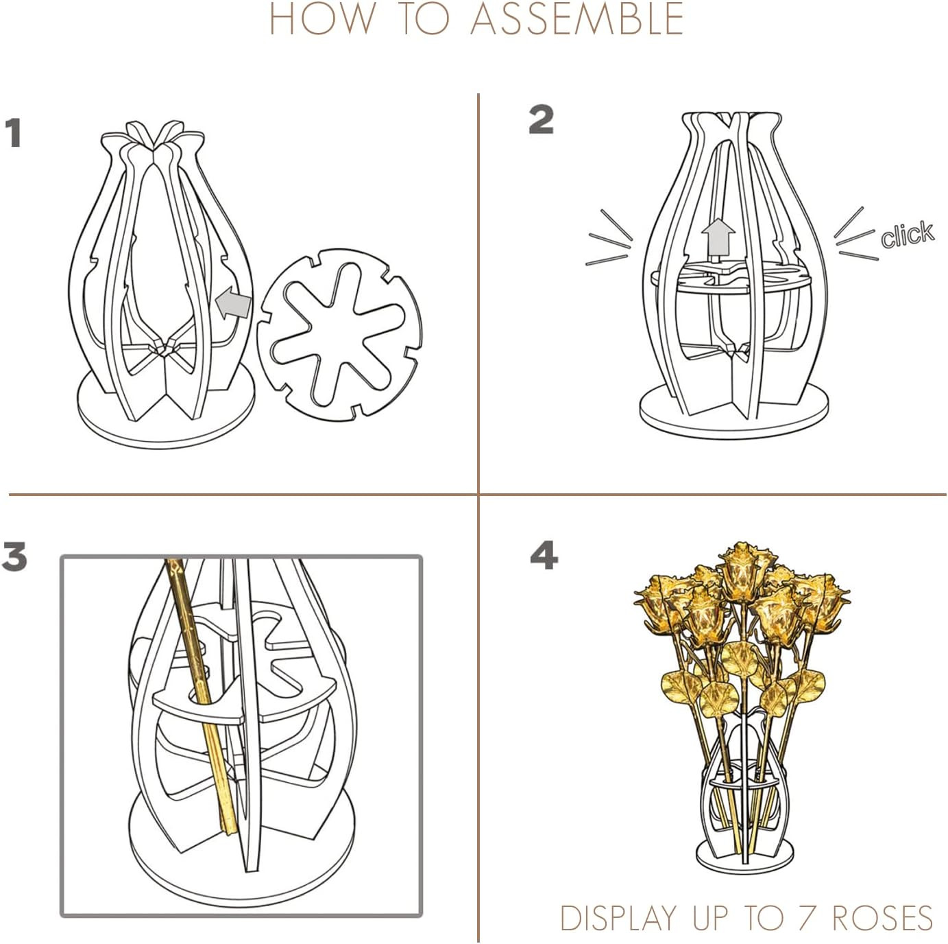 Bloom Box Bundle | a Genuine, One of a Kind Hand Dipped Gold Rose with Beautiful