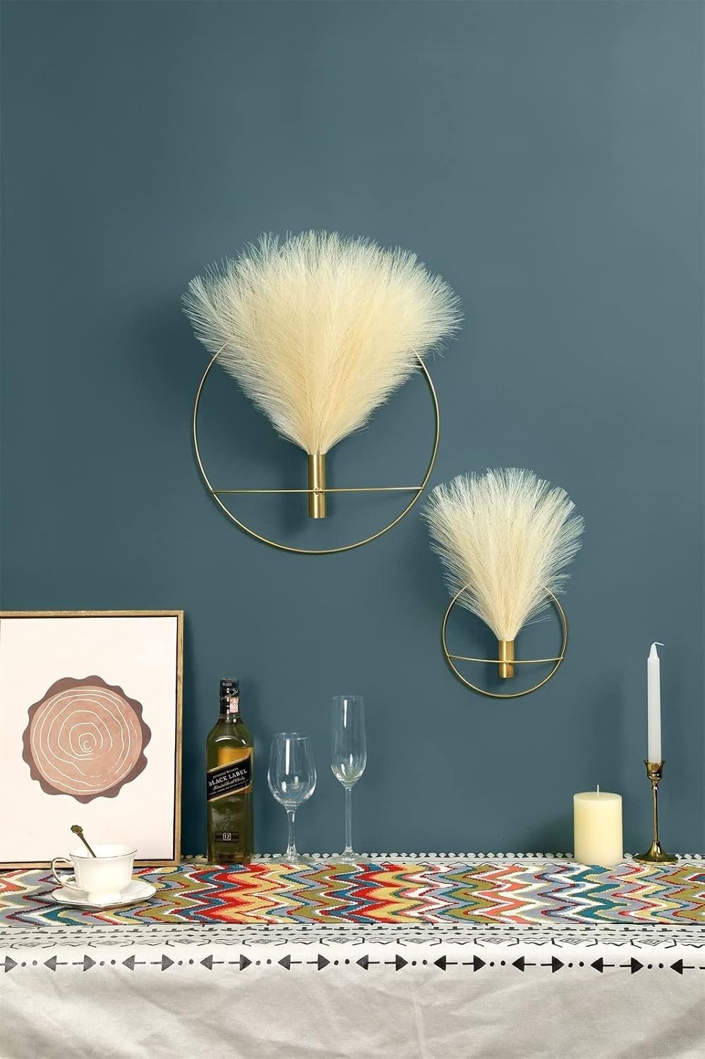 Wall decoration, wall-mounted metal hanging, suitable for living rooms