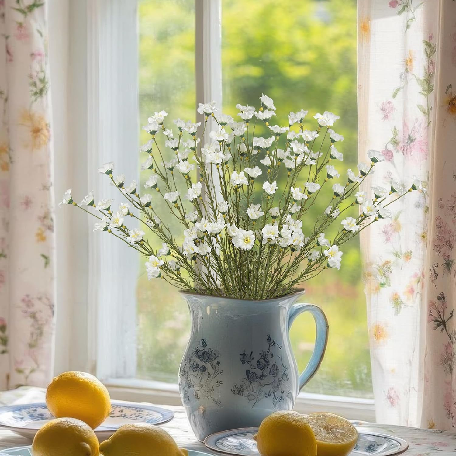10 Pcs Artificial Wildflowers with Stems Bulk Silk Spring Flowers 21