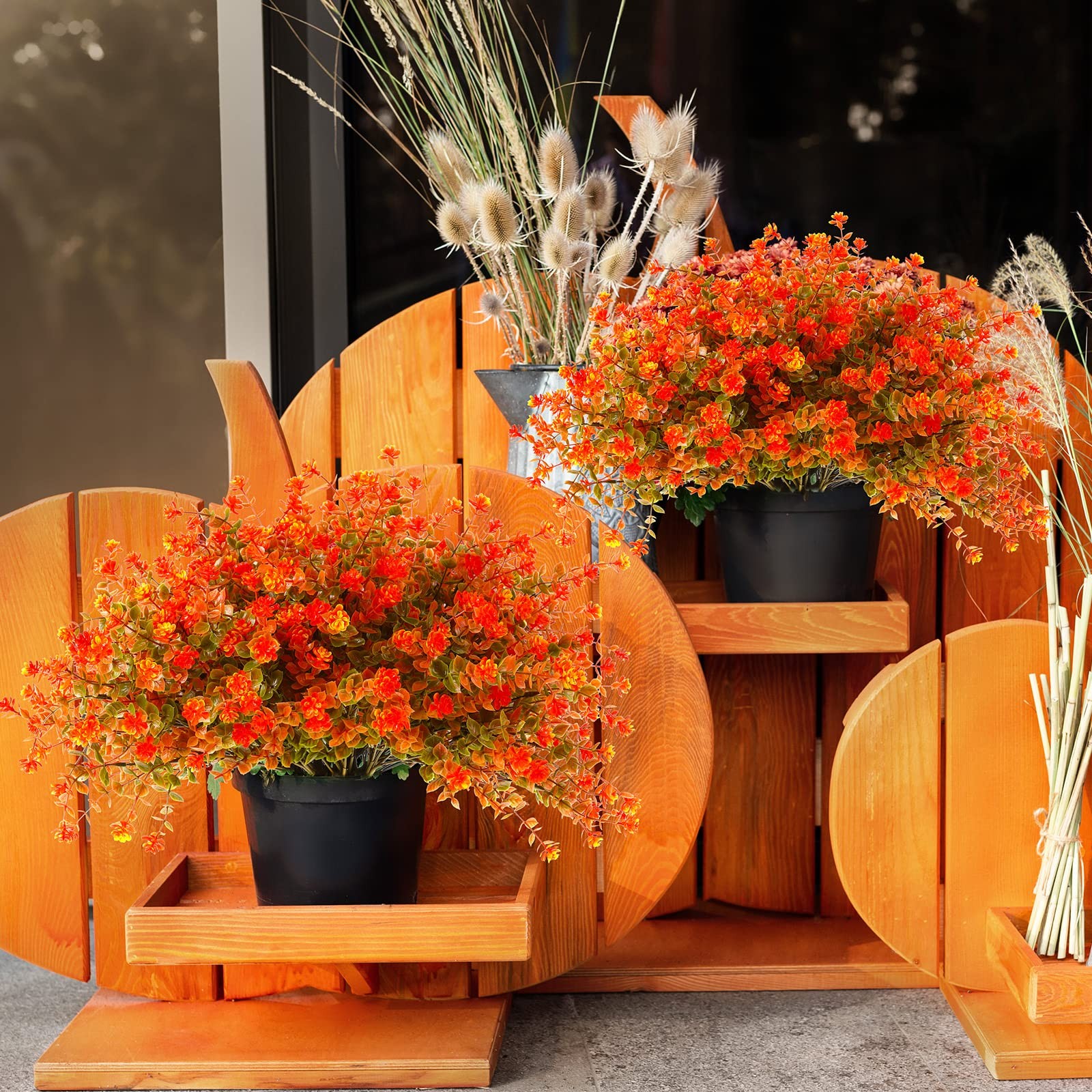 24 Fall Thanksgiving Bundles Artificial Flowers Outdoor Fall UV Resistant Pla…
