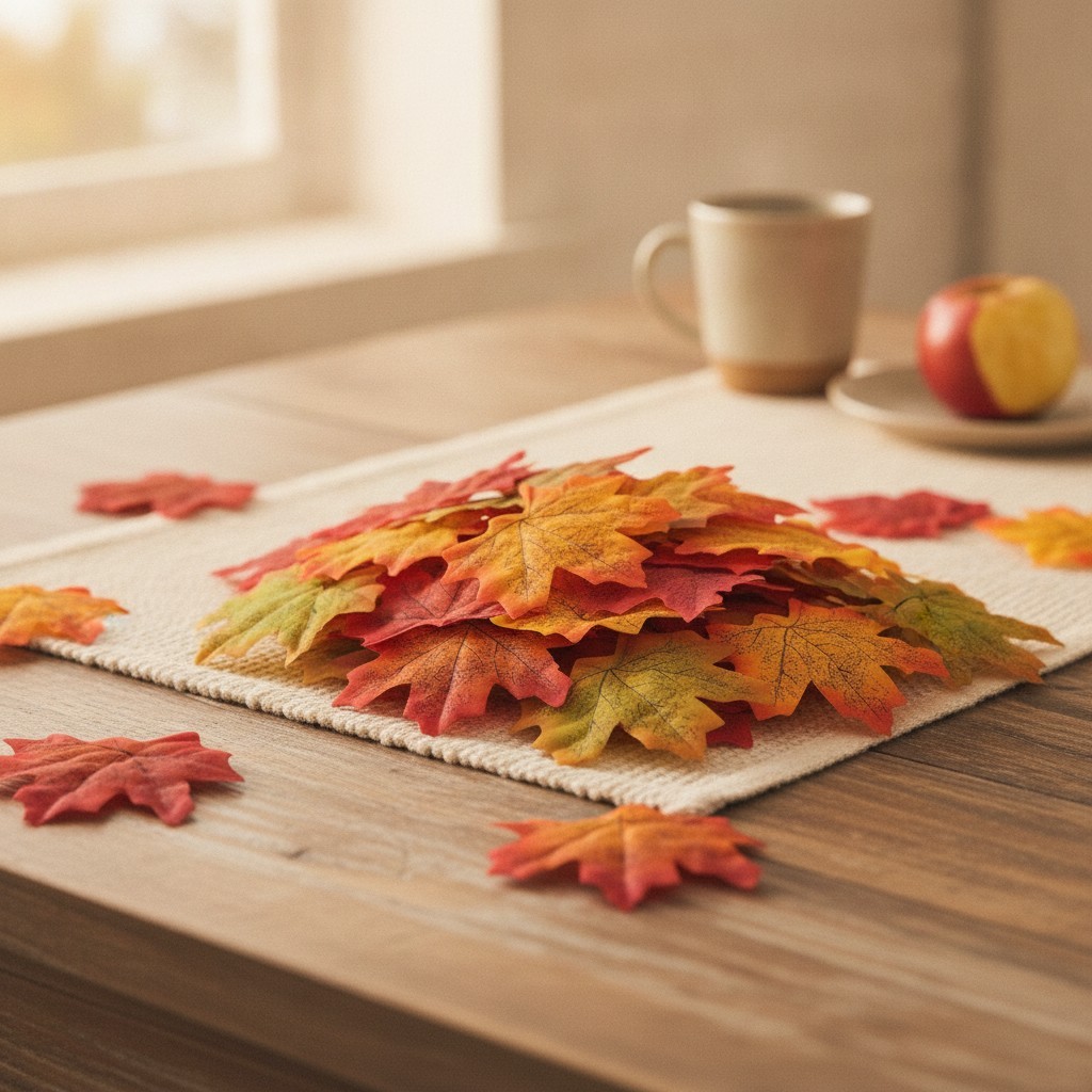 Fake Fall Maple Leaves, 300PCS Artificial Fall Leaves Faux Autumn Leaves for …