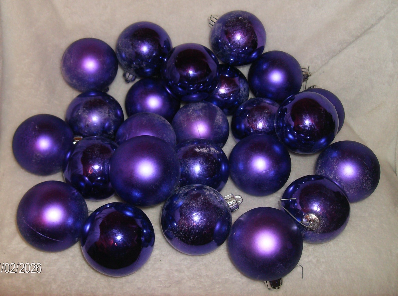 6 PLUSH BUSH PURPLE ROSES SILK SATIN POLY 10″ HIGH EACH ARTIFICIAL BOUQUET #17