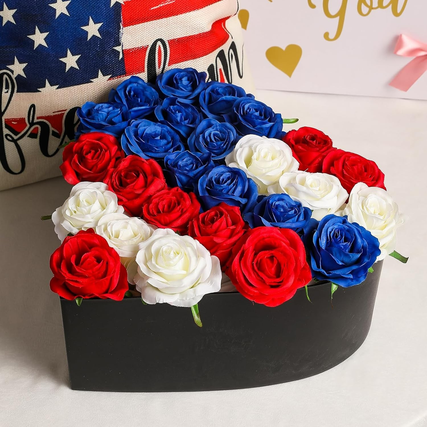 12PCS Artificial Silk Flowers Realistic Roses Bouquet Long Stem for Home Wedd…