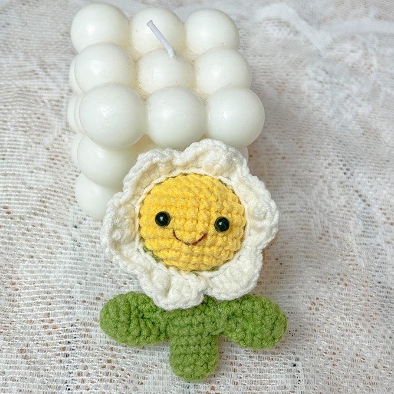 Crochet Flower Keychain Creative Cactus Knitted Keychain Gift for Her – AU Stock