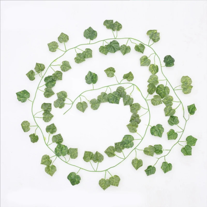 1/5PCS Artificial Plants Green Leaf Vine Centerpieces Wedding Home Roomoutdoor G