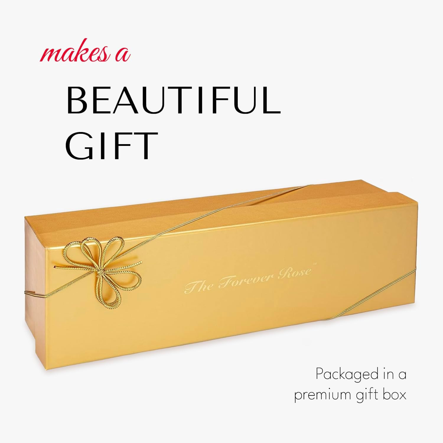 Real Rose Dipped in Platinum, Luxury Gold Gift Box | Handcrafted Preserved Rose,