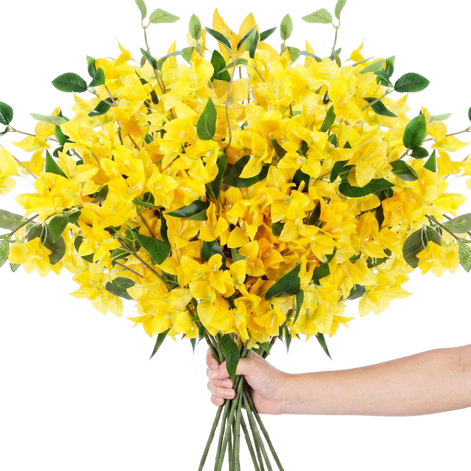 30 Pcs Artificial Faux Bougainvillea Fake Flower Silk Bougainvillea Branches …