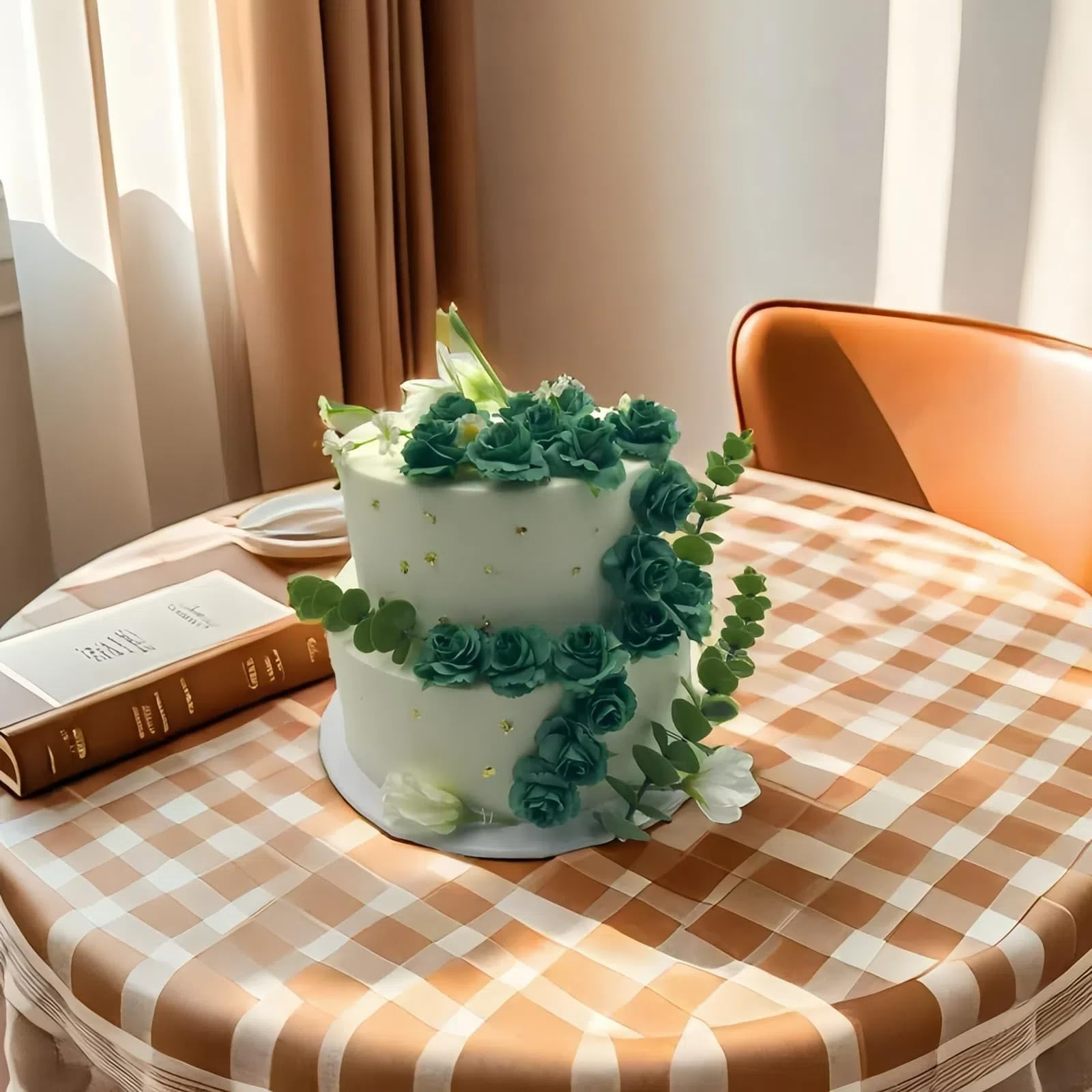 100 PCS Green 1.9 Inch Mini Artificial Silk Rose Flower Heads Centerpieces