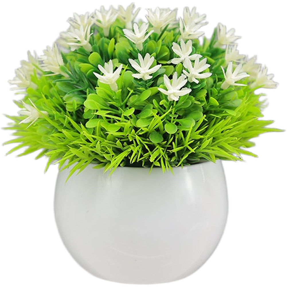 Artificial Gypsophila Flower Plastic Pot Decoration Nordic Style Home Office
