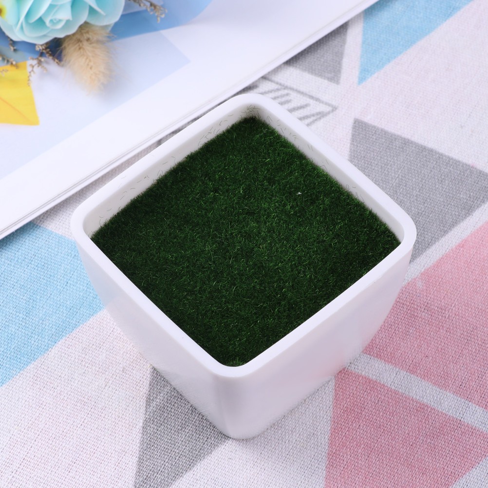 Artificial Plastic Flower Pot Decoration Small Square Simulative Flower Pot