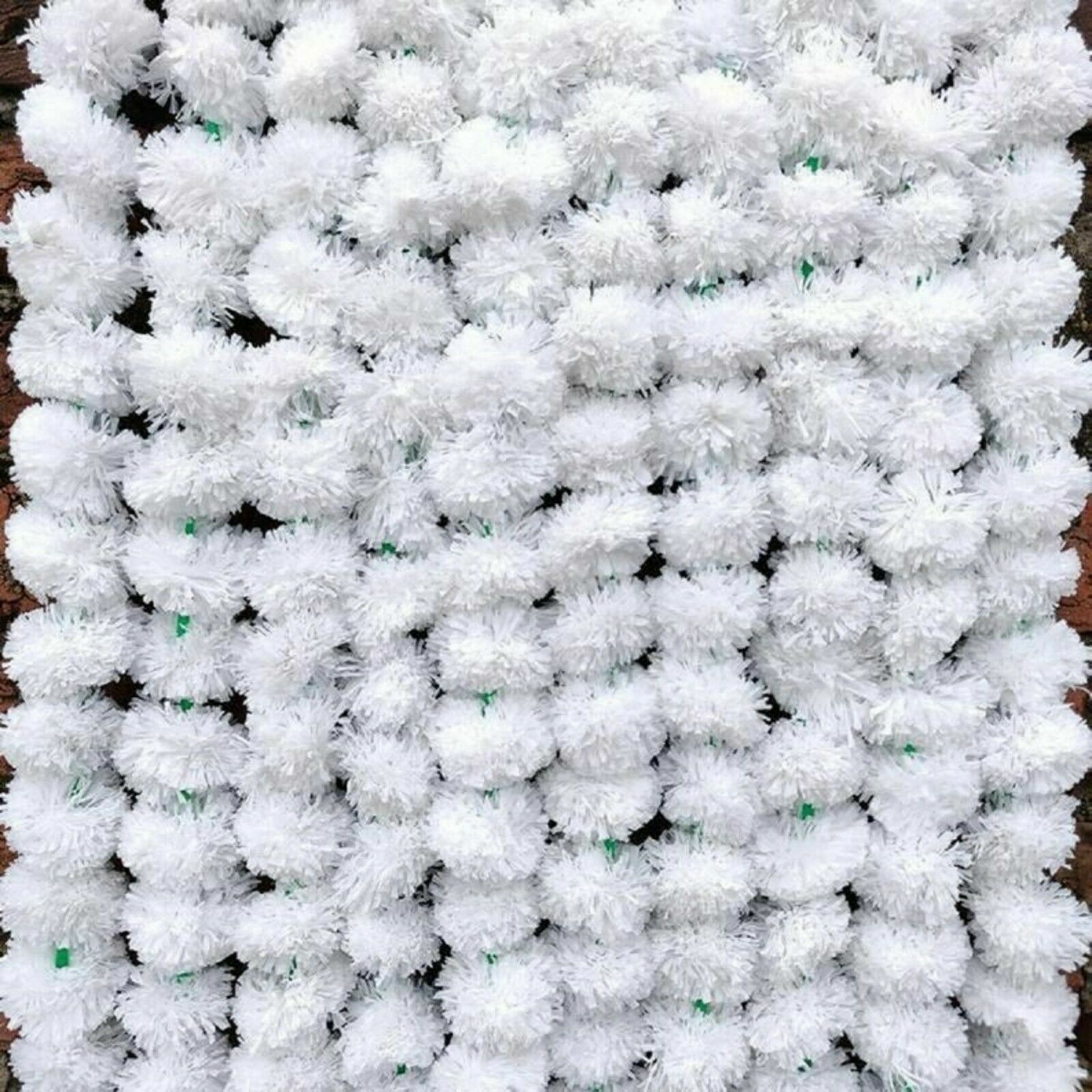 50 pcs Artificial Marigold Flower Garlands Weeding Indien Decoration white flow
