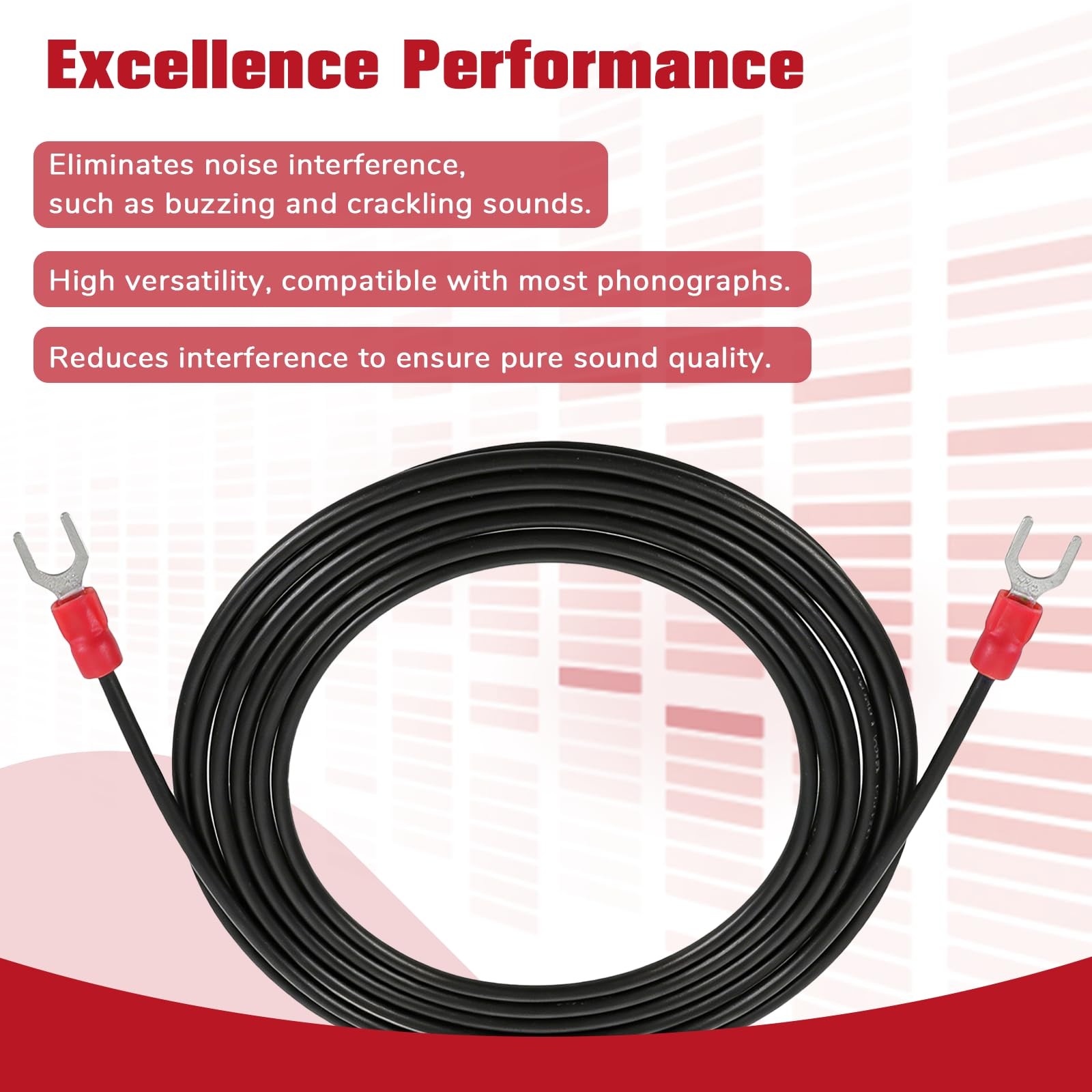 Phonograph Turntable Ground Wire for Magnetic Cartridge Turntables,…
