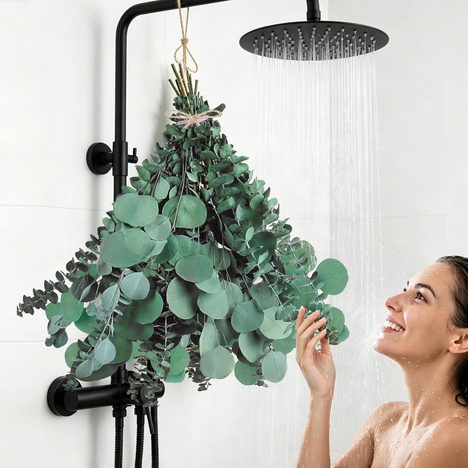 12 Pcs Large Dried Eucalyptus & Silver Dollar Leaves Bundle – Natural Real Fr…