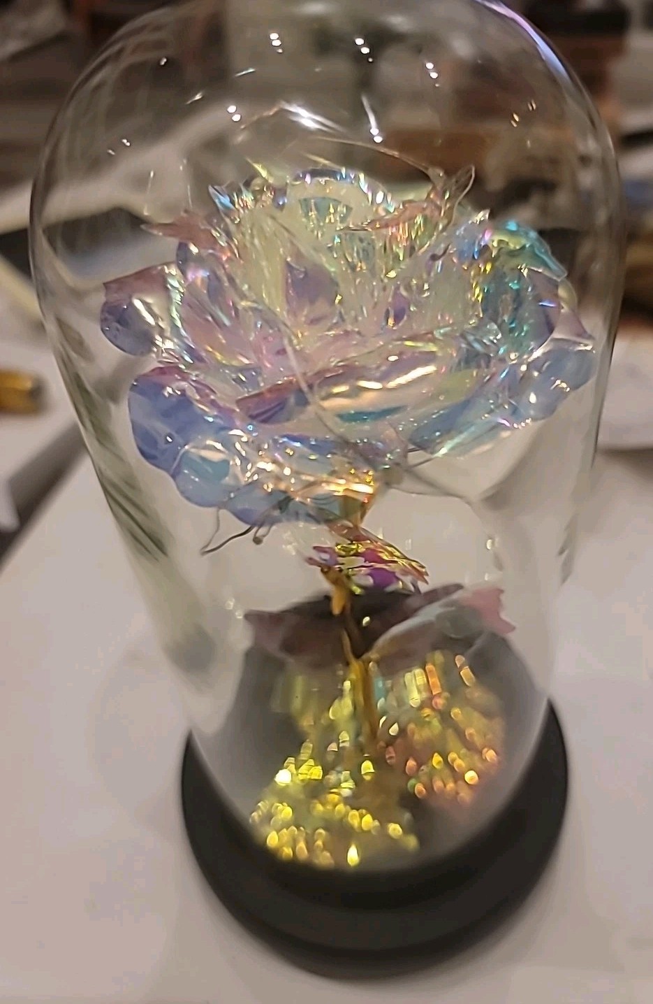 Modern Expressions Light-Up Dome Rose Butterfly Flower LED Walgreens 2024 NWT