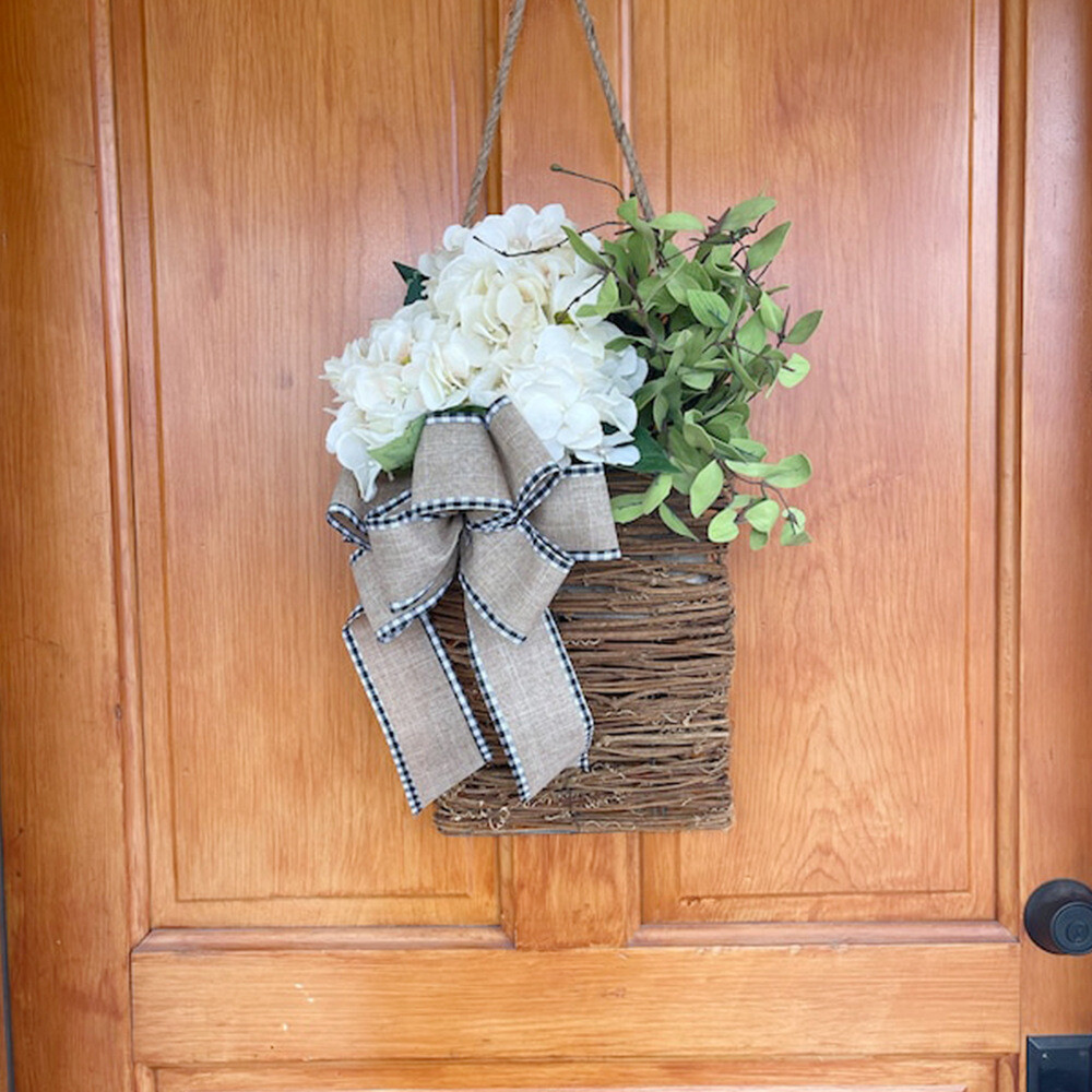 Front Door Hanging Fake Artificial Flower Wreath Garland for Wedding Home Decor
