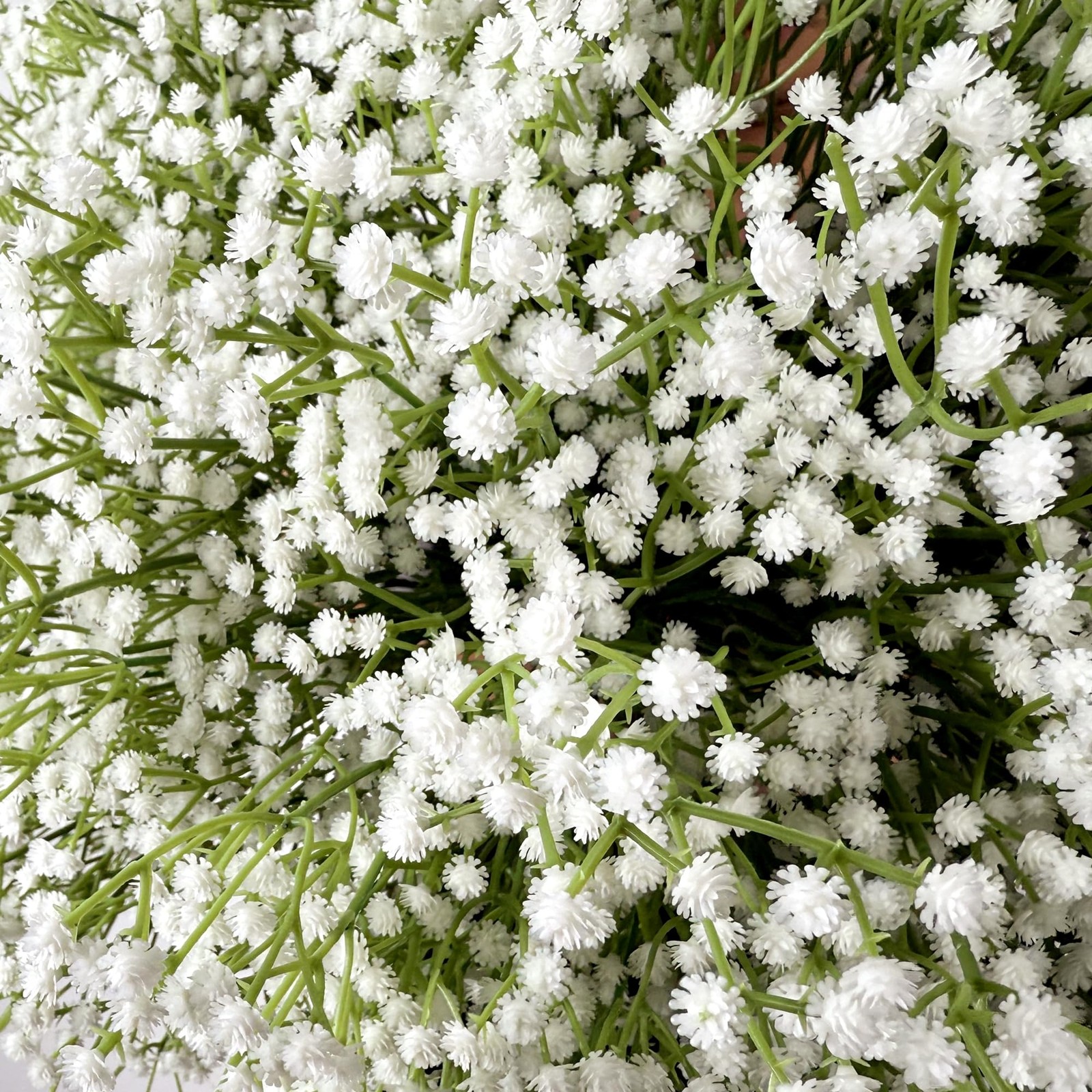 White Soft Plastic Artificial Baby Breath Flowers Gypsophila Decor 20 PCS