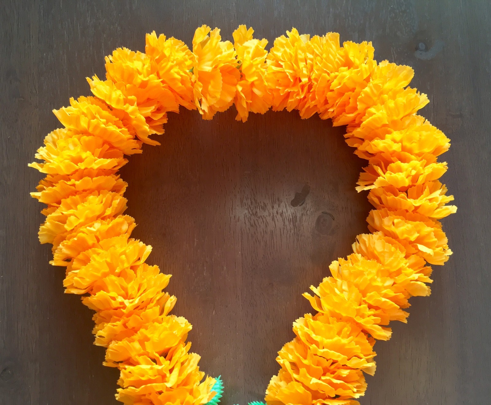 THAI DARK YELLOW COLOUR FLOWERS MARIGOLD GARLAND WORSHIP SPIRIT HOLY BUDDHA GOD