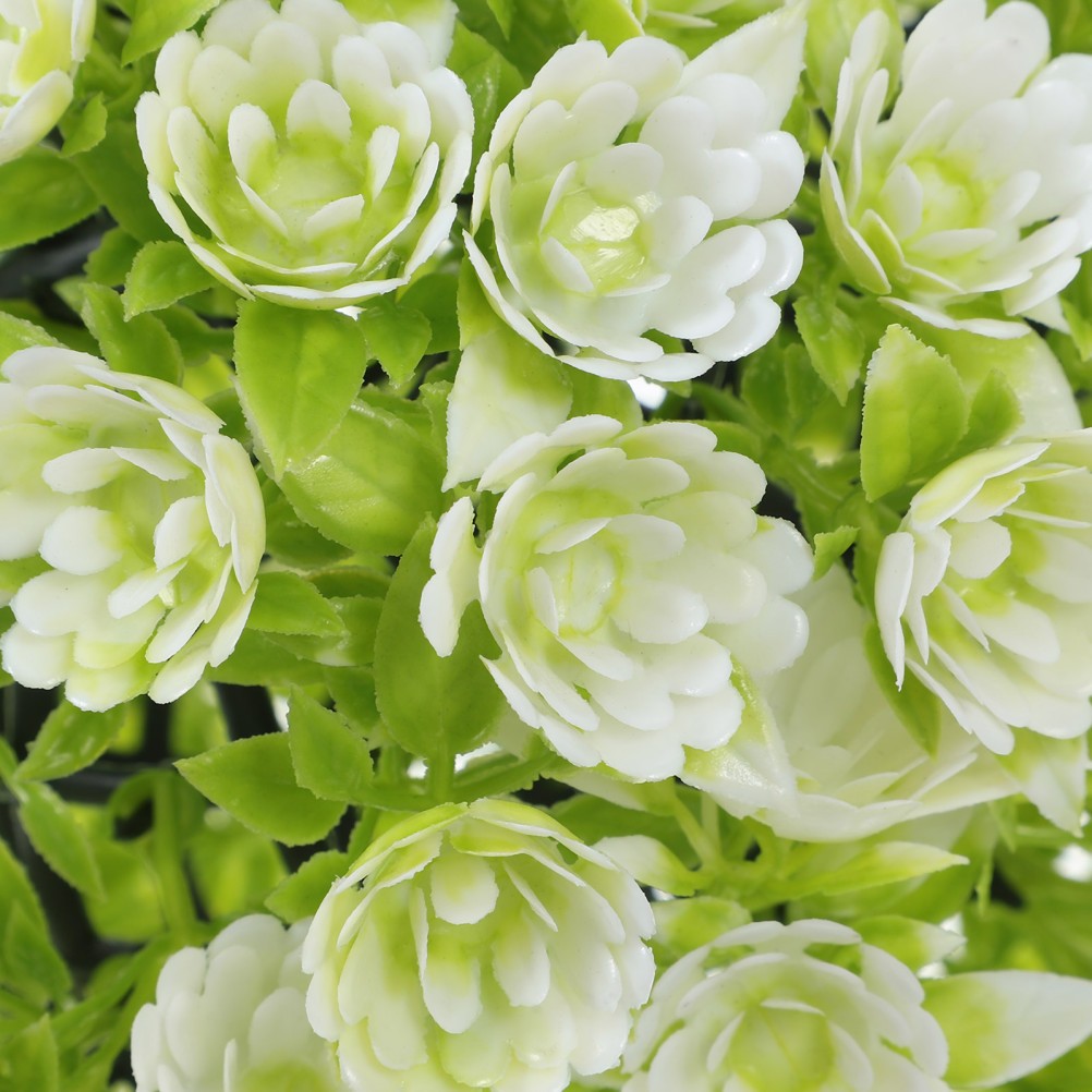 Lightweight White Faux Flower Sphere for Hanging and Table Centerpieces
