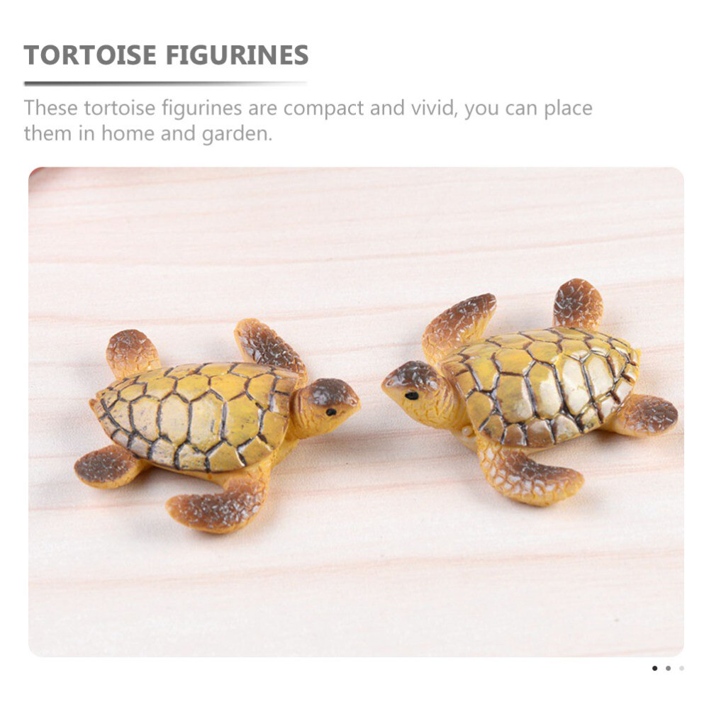 20PCS Miniature Tortoise Resin Simulation Tortoise Resin Tortoise Decoration