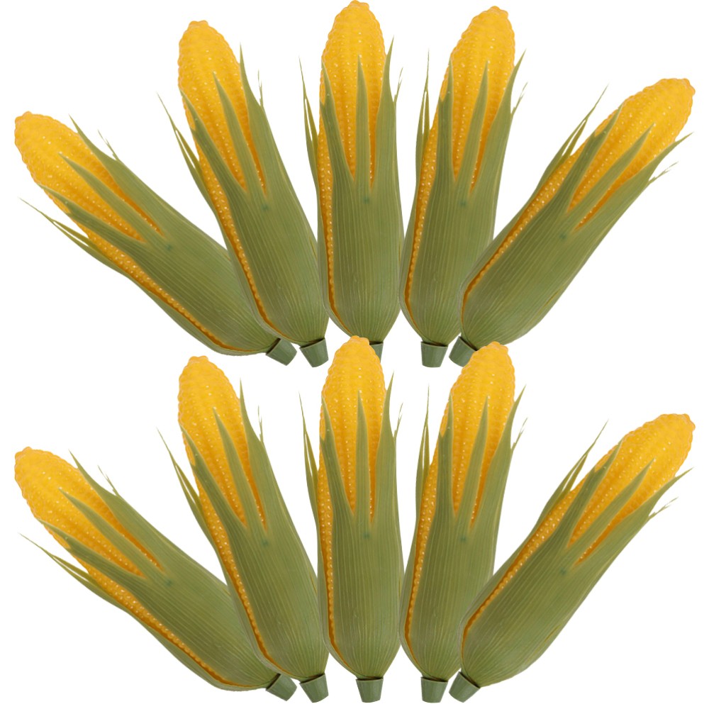 10 Pcs Artificial Corn Ornament Fake Prop Photography Props Faux Food