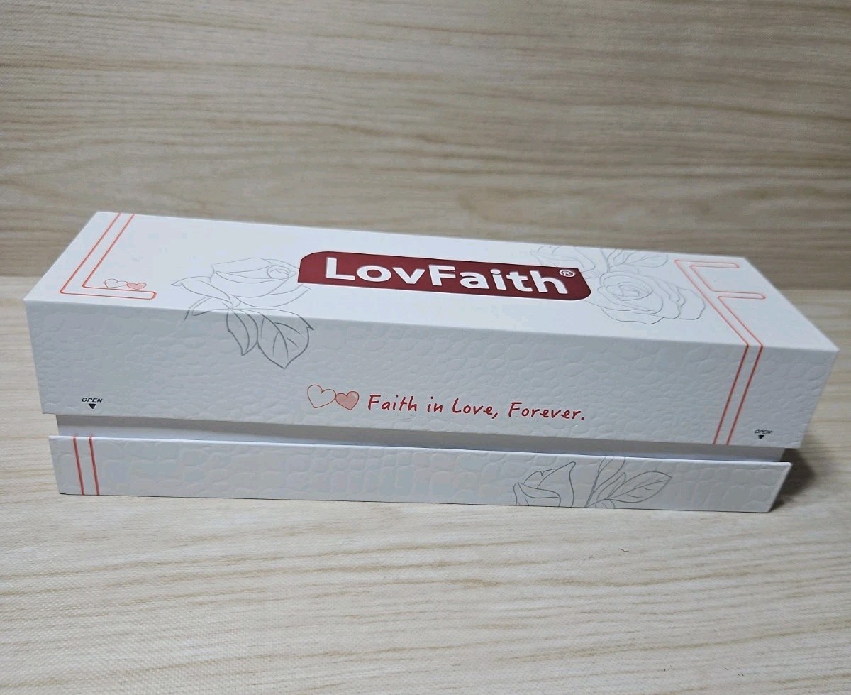 ** NEW In Box ** LovFaith Real Rose Dipped 24K Gold, Red