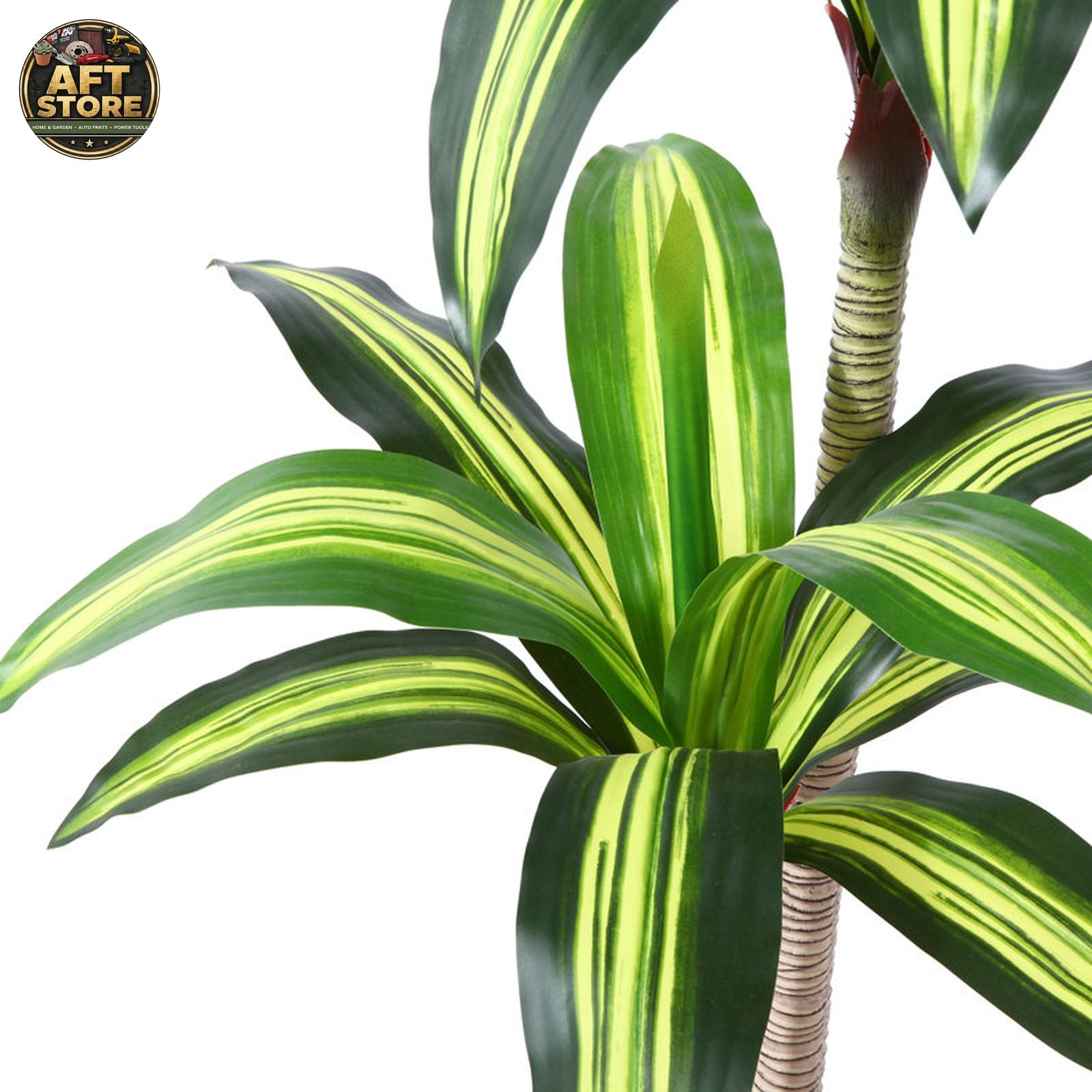 Primrue 71in Artificial Dracaena Tree in Black Pot