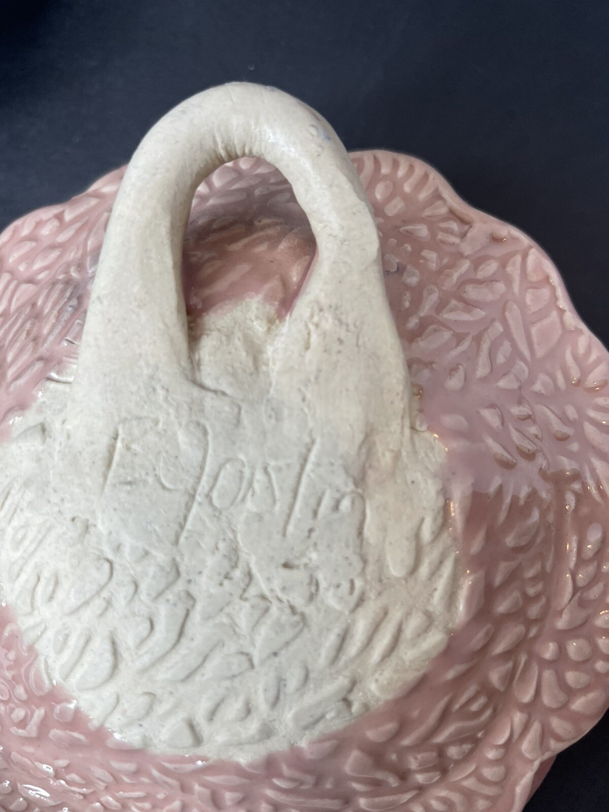 Ceramic Wall Art Flowers Rose 4.5” Peony Dusty Rose Pink Large White Mum 9”