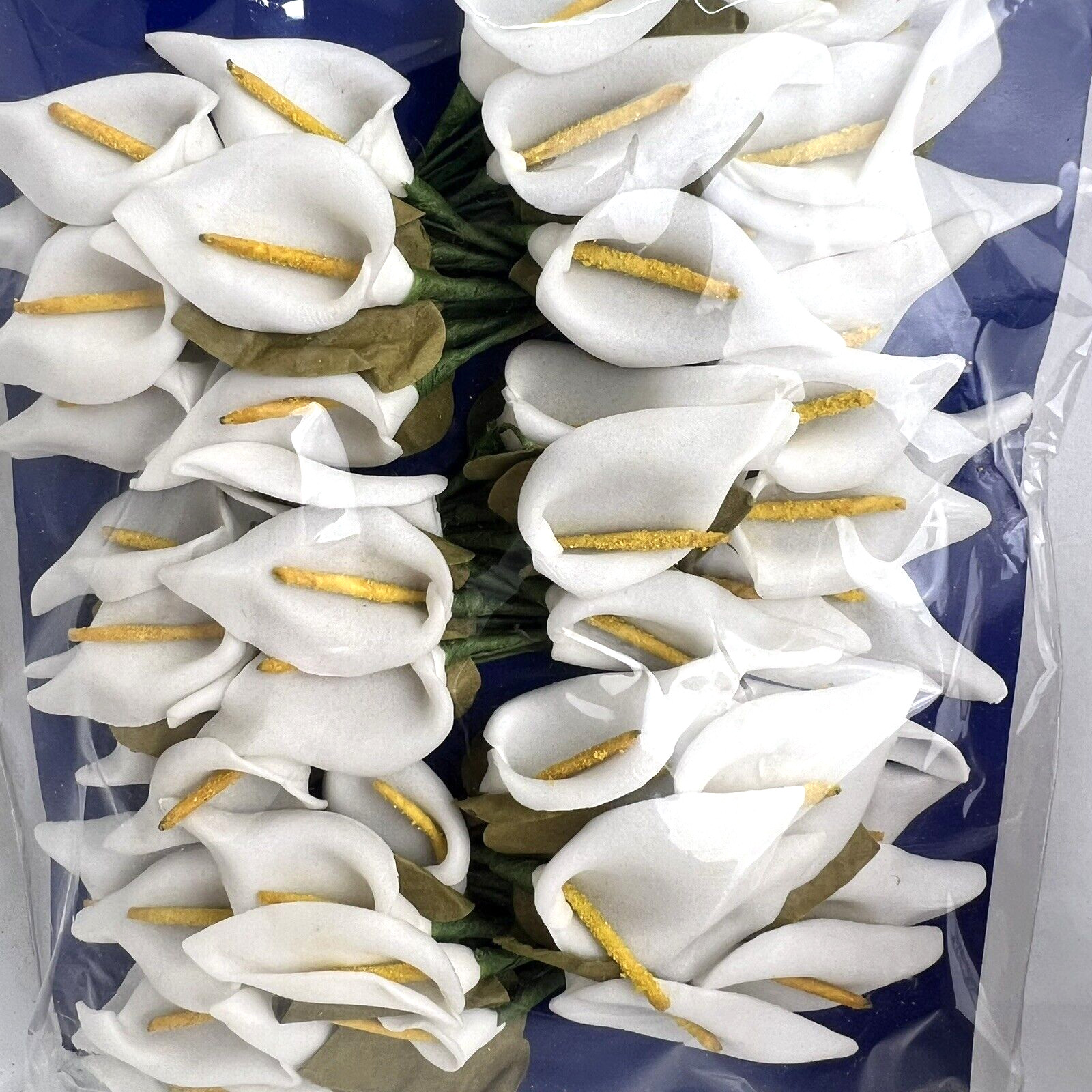36 Pcs Calla Lily Artificial Flower Wedding Decoration DIY Wreath Gift Tie NOS
