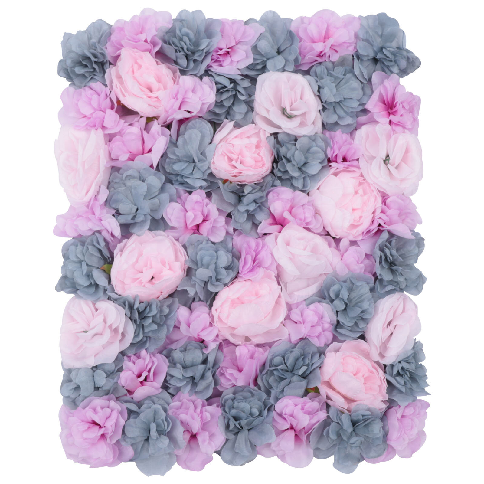 24X16in 6pcs Artificial Flower Walls, Wall Flower Silk Rose for Wedding,Party