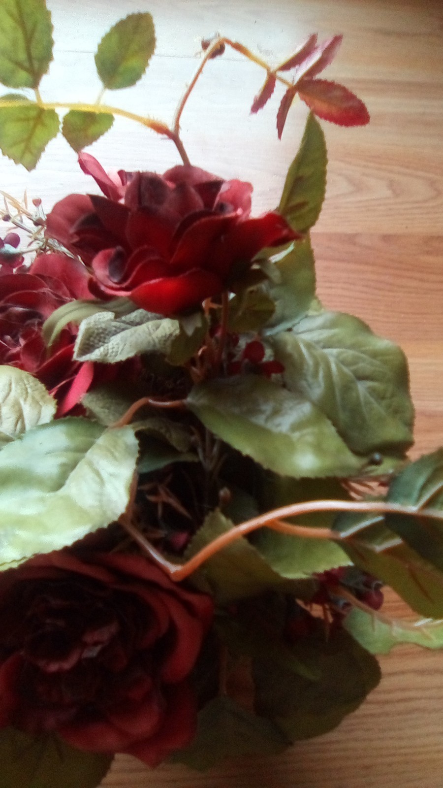 Tuscany rose Planter Made Of Terra Cotta Silk Roses ….. 10 By 8 Inches