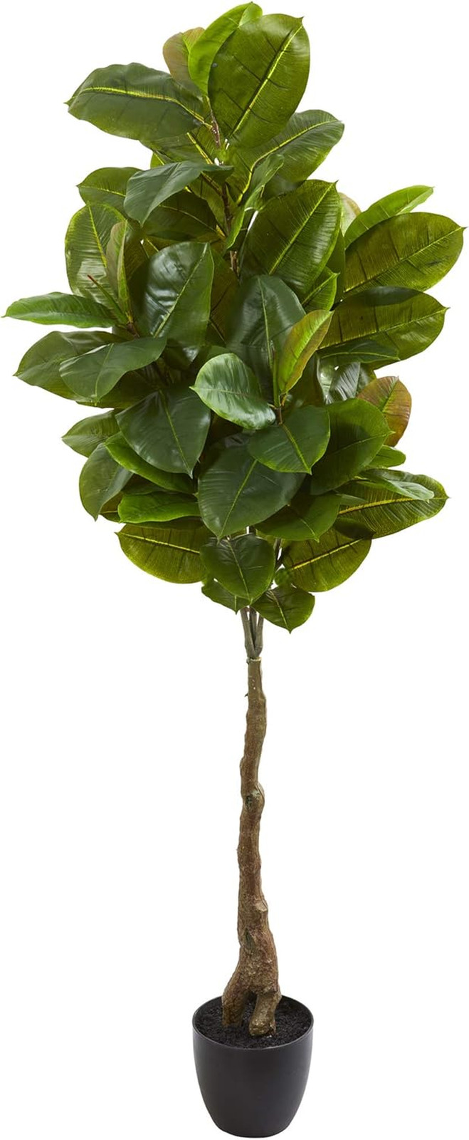 Lifelike 65″ Rubber Leaf Artificial Tree – Real Touch Indoor Decor