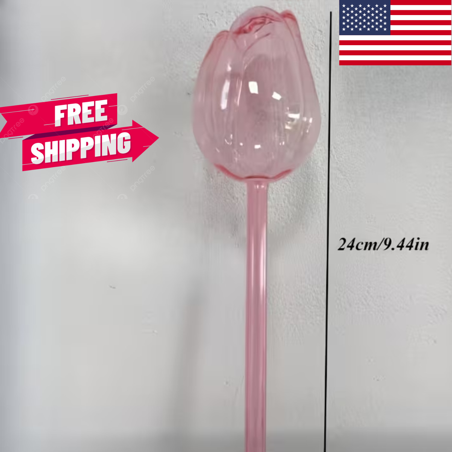 4pcs Pink Tulip Plant Watering Balls, new design slow release watering tool