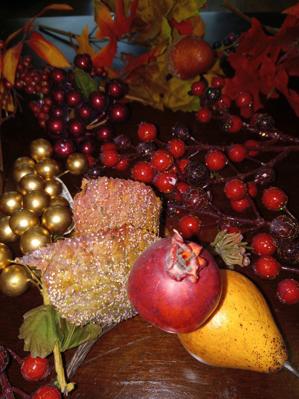 Lot Of Holiday Fall Berry Sprays Stems Harvest Artificial Home Decor Farmhouse